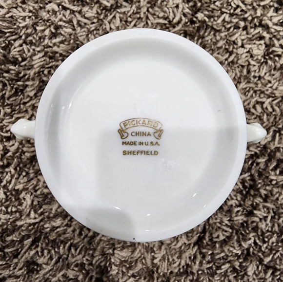 Pickard Ultra-White Geneva Sugar Dish and Cover Pickard China - Picture 7 of 8